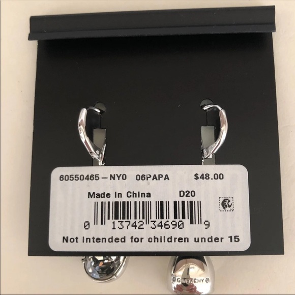 Givenchy Crystal double drop earrings - Picture 2 of 7